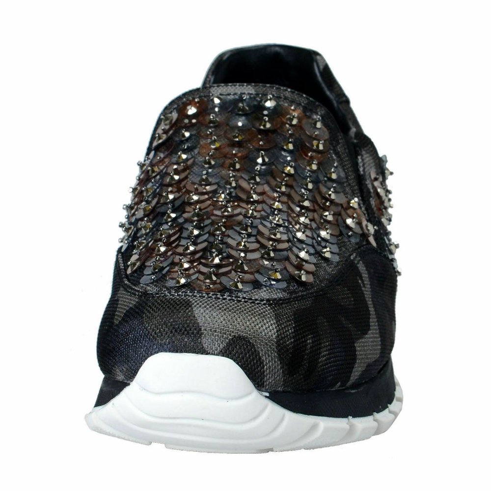 Prada Women's Sequin Decorated Moccasins Loafers - Picture 6 of 7